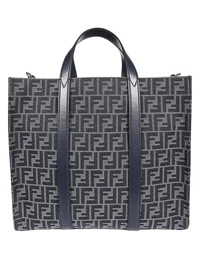 Fendi Shopper Bag In Blue