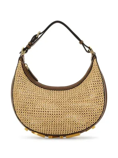 Fendi Small Graphy Handbag In Neutrals