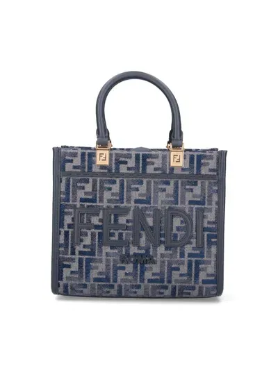 Fendi Small Handbag "sunshine" In Blue