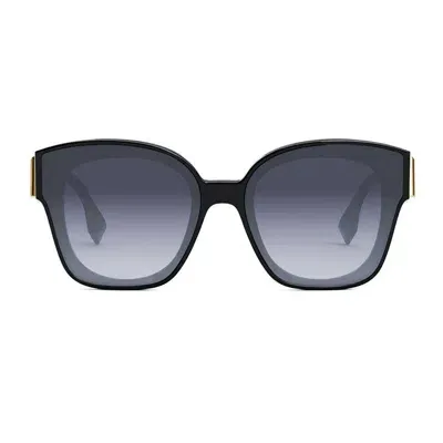 Fendi Square Frame Sunglasses In Black