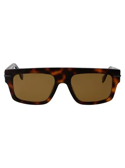 Fendi Sunglasses Fe40091 U 53 E In Brown