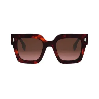 Fendi Sunglasses In Multicolor/rosso