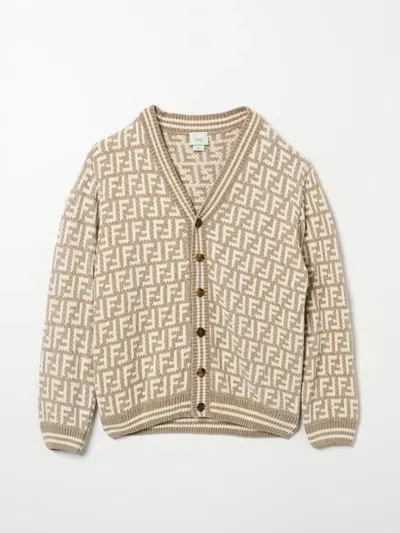 Fendi Sweater  Kids Color Beige In Multi