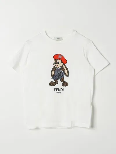 Fendi T-shirt  Kids Color White In Weiss