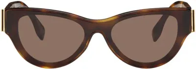 Fendi Tortoiseshell  First Sunglasses In Blonde Havana/brwn