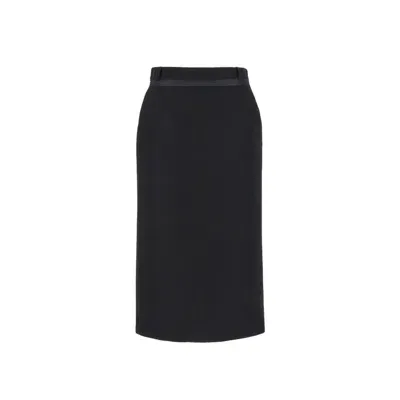 Fendi Grain De Poudre Skirt In Black