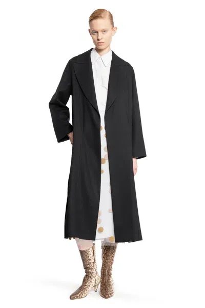 Fendi Woman Black Coats