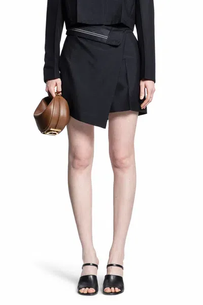 Fendi Woman Black Shorts