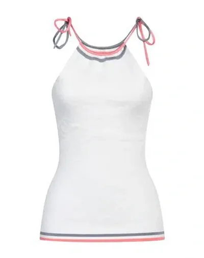 Fendi Jacquard Tank Top With Halter Neck In White