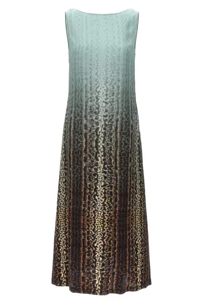 Fendi Women Animal Print Dress In Multicolor