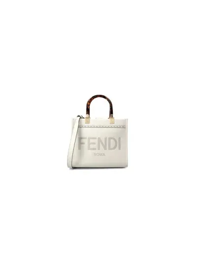 Fendi Sunshine Small Bag In White