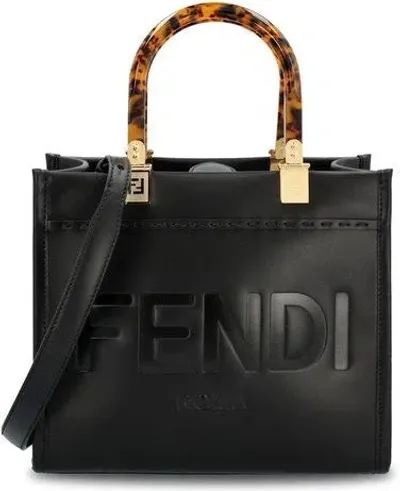 Fendi Sunshine Small Bag In Nerooro