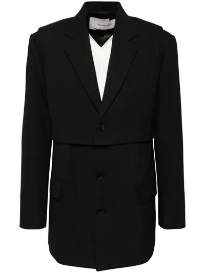 Feng Chen Wang Black 2-in-1 Blazer & Vest Set