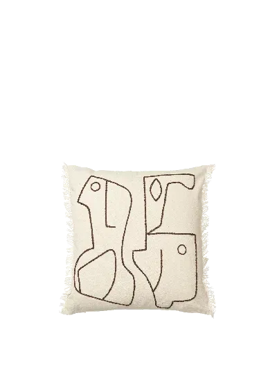 Ferm Living - Fr Figure Cushion Cover In Neutral