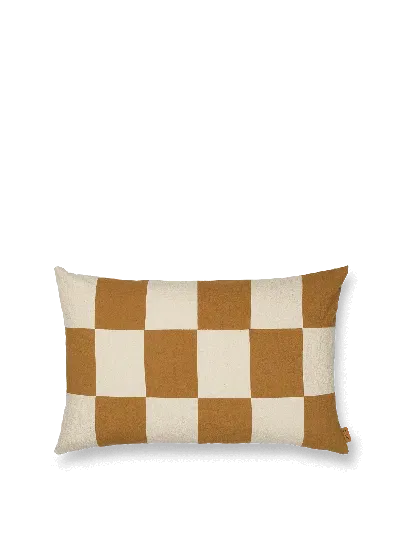 Ferm Living - Fr Fold Patchwork Cushion In Brown