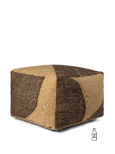 Ferm Living - Fr Forene Square Pouf In Brown