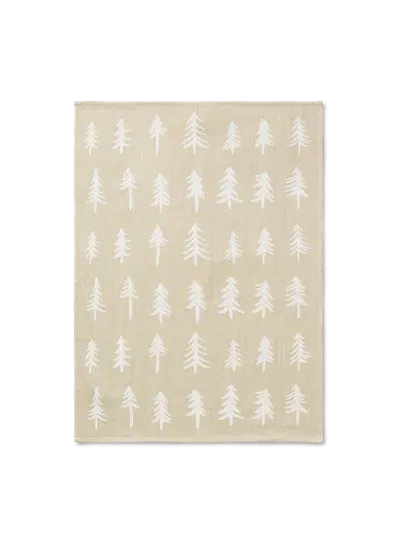 Ferm Living Christmas Tea Towel In Brown