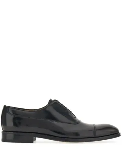 Ferragamo Lace-up Oxford Shoes In Black