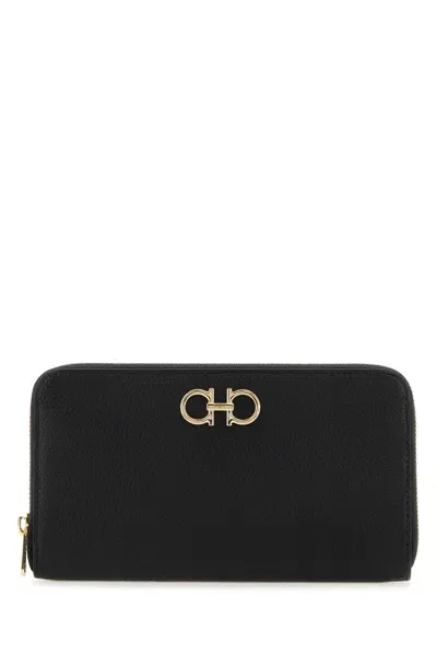 Ferragamo Black Leather Wallet