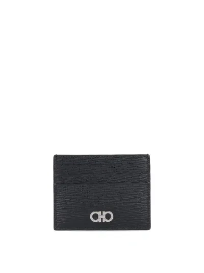 Ferragamo Card Holder In Black