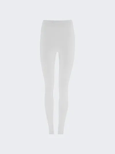 Ferragamo Stretch-fit Leggings In Optic White