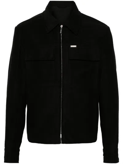 Ferragamo Cotton Jacket In Black