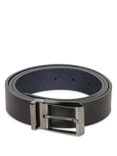 Ferragamo Double Black/blue Belt