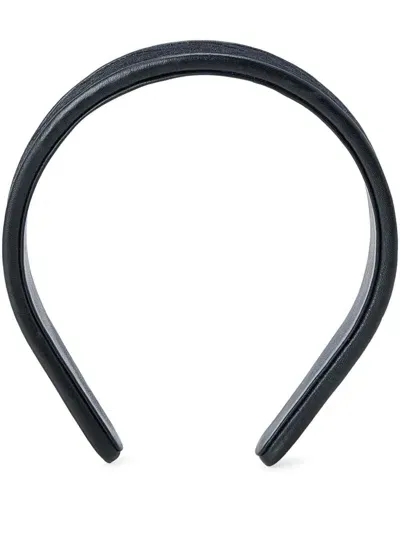 Ferragamo Embroidered-motif Hairband In Black