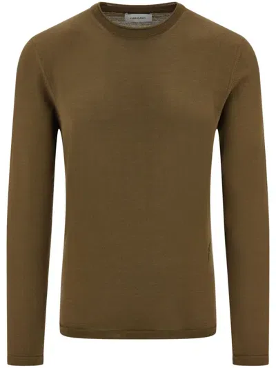 Ferragamo Fine-knit Sweater In Green