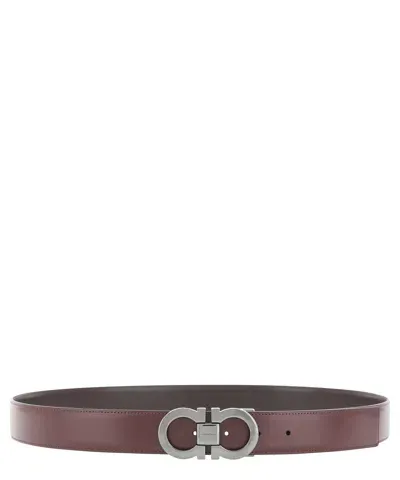 Ferragamo Gancini Belt In Brown