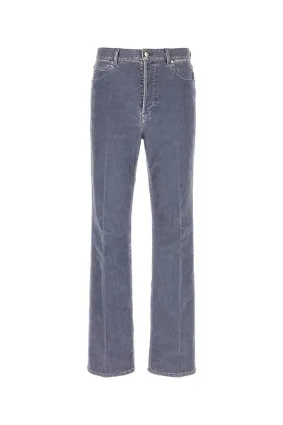 Ferragamo Logo-patch Straight-leg Jeans In Grey