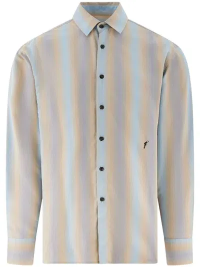 Ferragamo Long-sleeve Shirt In Grey