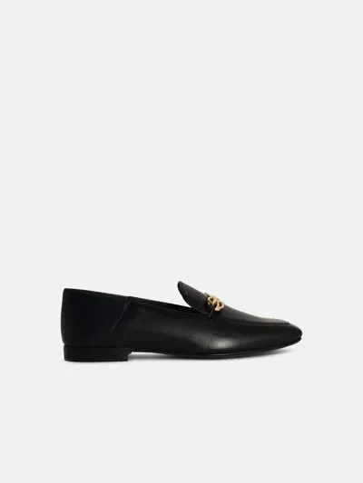 Ferragamo 'louis' Black Leather Loafers