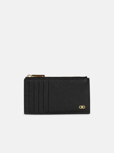 Ferragamo 'micro' Black Leather Wallet