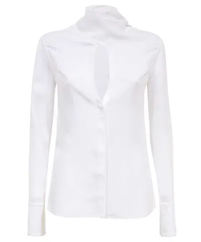 Ferragamo Rayon Blouse In White