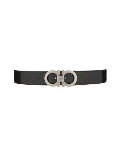 Ferragamo Reversible Black Calfskin Belt