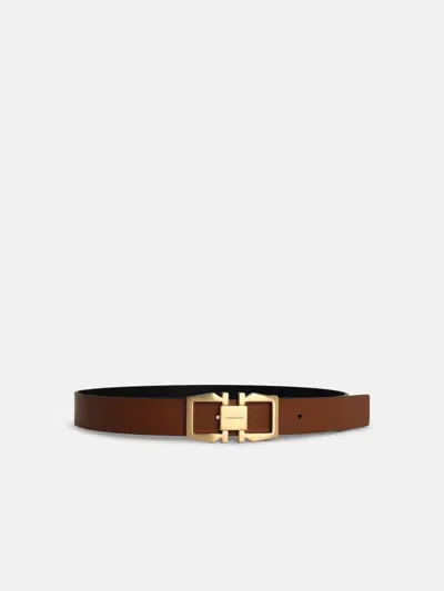 Ferragamo Reversible Brown Leather Belt