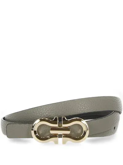 Ferragamo Salvatore  Belts In Ash Grey/nero