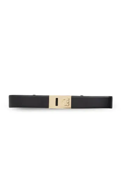 Ferragamo Salvatore  Extendable Hug Belt In Black