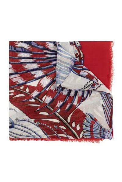 Ferragamo Salvatore  Graphic Printed Scarf In Multi