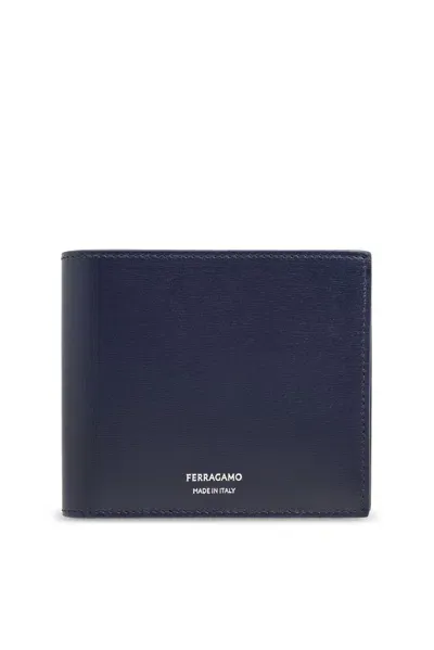 Ferragamo Salvatore  Logo Printed Bi In Midnight Blue