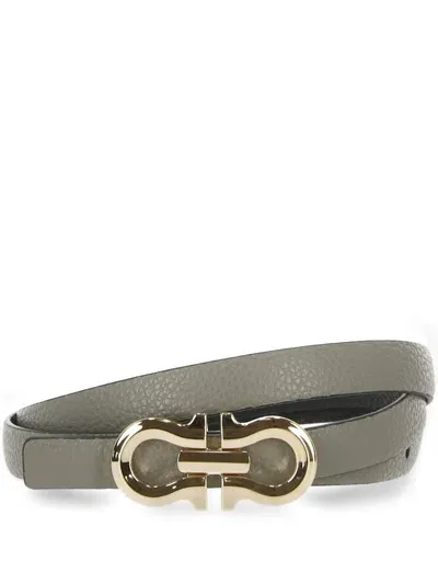 Ferragamo Salvatore  Reversible Gancini Belt In Multi