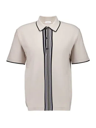 Ferragamo Grey Short Sleeved Polo Shirt