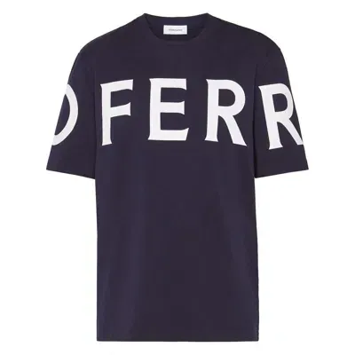 Ferragamo Salvatore  T-shirts In Blue