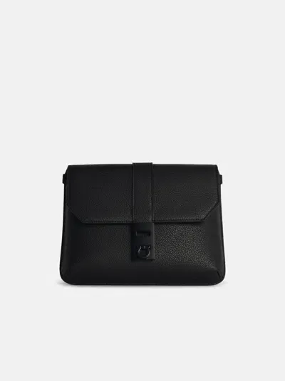 Ferragamo 'twins' Black Leather Waist Bag