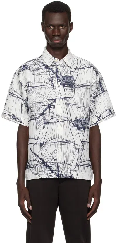 Ferragamo Short Sleeved Shirt In White