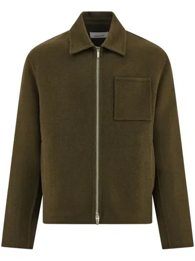 Ferragamo Zip-up Jacket In Green