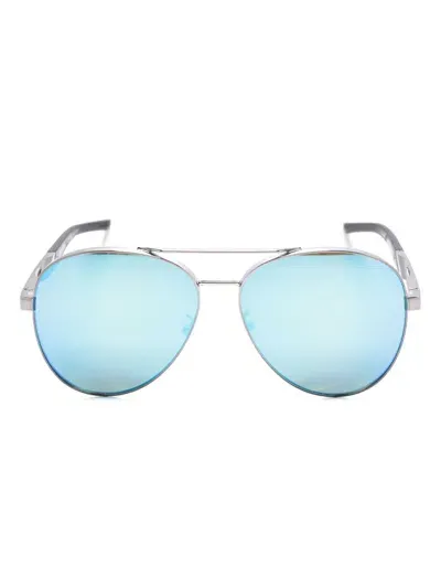 Ferrari Pilot-frame Sunglasses In Silber