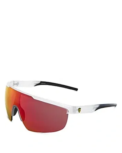 Ferrari Shield Sunglasses, 140mm In White/red Gradient