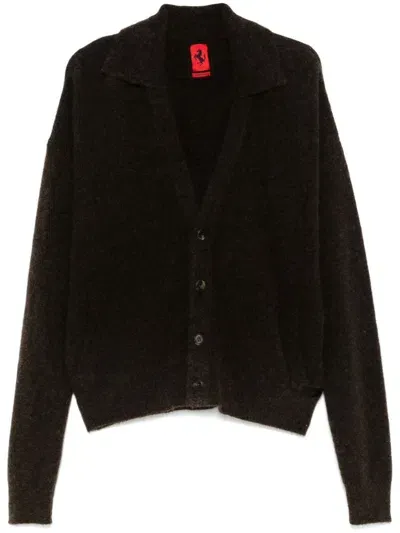 Ferrari V-neck Cardigan In Black